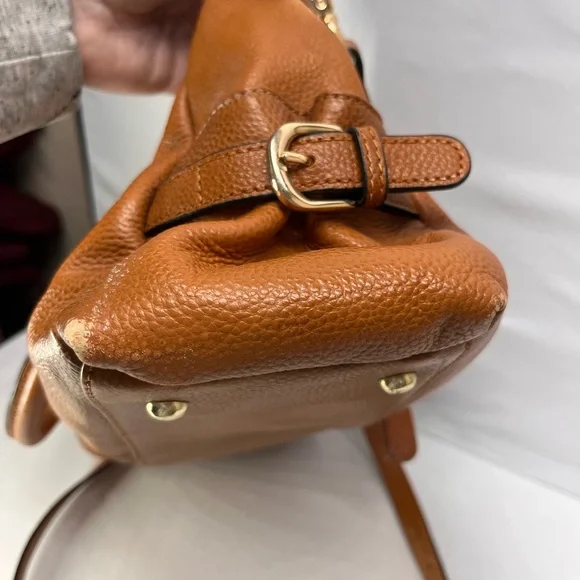 Chic Brown Leather Shoulder Bag - Picture 9 of 15
